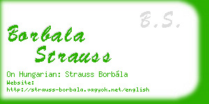 borbala strauss business card
