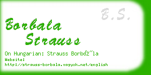 borbala strauss business card